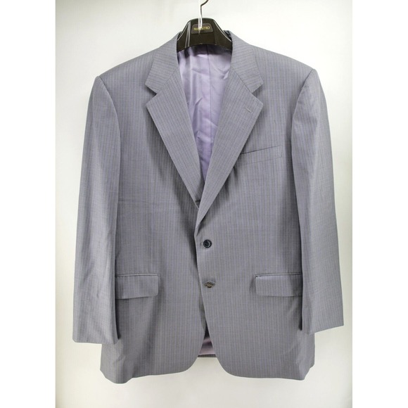STEFANO RICCI Men Blazer Jacket Sport coat‎ 58R Wool Super 180's Gray